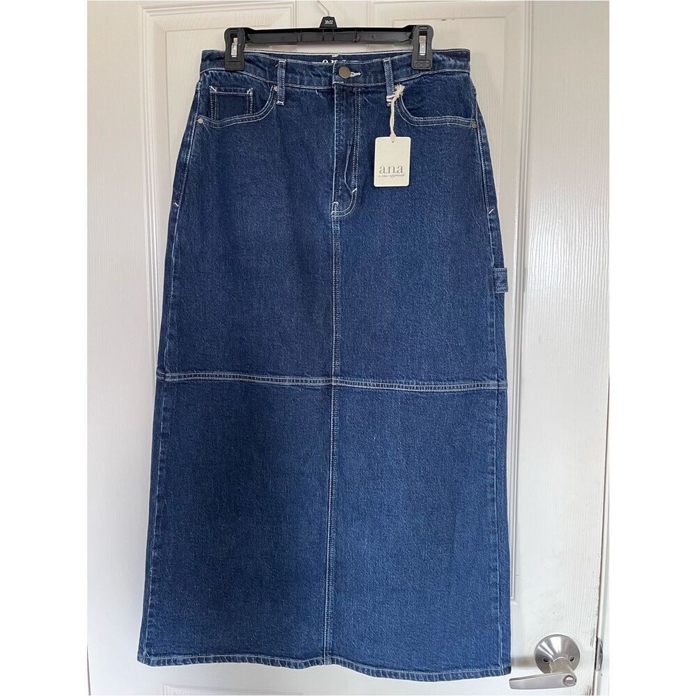 NWT a.n.a denim high rise skirt size 8